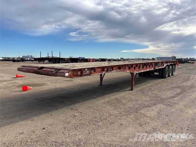 Stellar 53 ft Tri/A Flatbed 45 Ton Oilfield Trailer Verarbeitungsgeräte