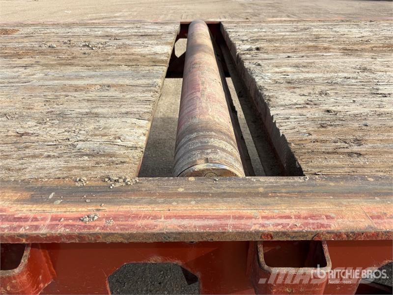 Stellar 53 ft Tri/A Flatbed 45 Ton Oilfield Trailer Verarbeitungsgeräte