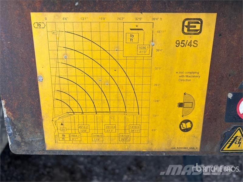 Sterling Effer 95 4S 7054 lb Knuckle Boom on Sterling Acte Kamioni sa kranom