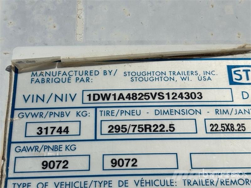 Stoughton 48 ft x 102 in T/A Van Trailer Furgons