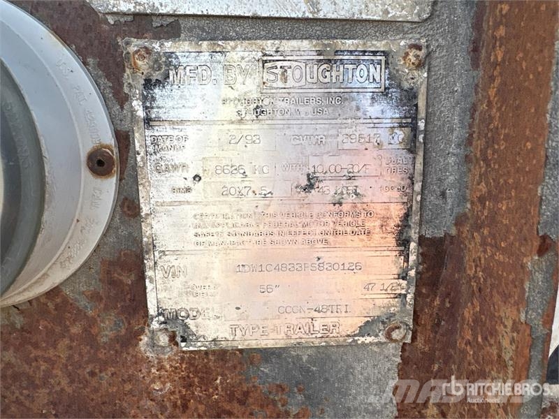 Stoughton Tri/A Extendable Container Trailer مقطورات حاويات
