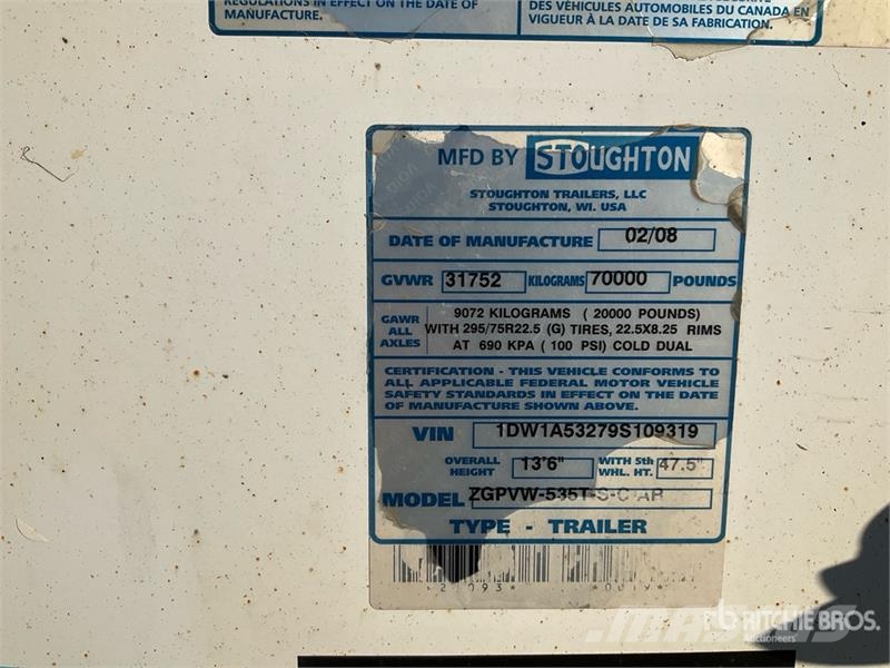 Stoughton Van Trailer Sanduk prikolice