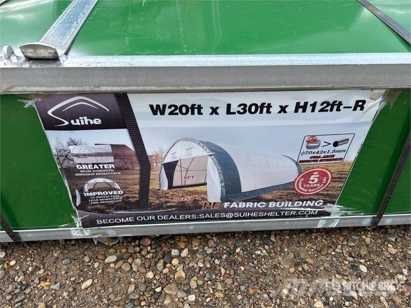 Suihe 203012R-300gPE 20 ft x 30 ft x 12 ft Storage Build Edificación de acero