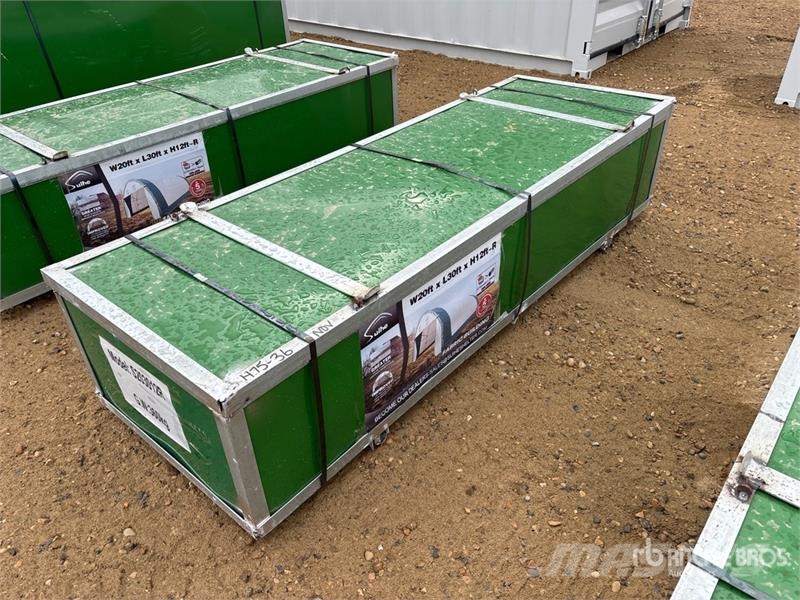 Suihe 203012R-300gPE 20 ft x 30 ft x 12 ft Storage Build المباني الإطار الصلب