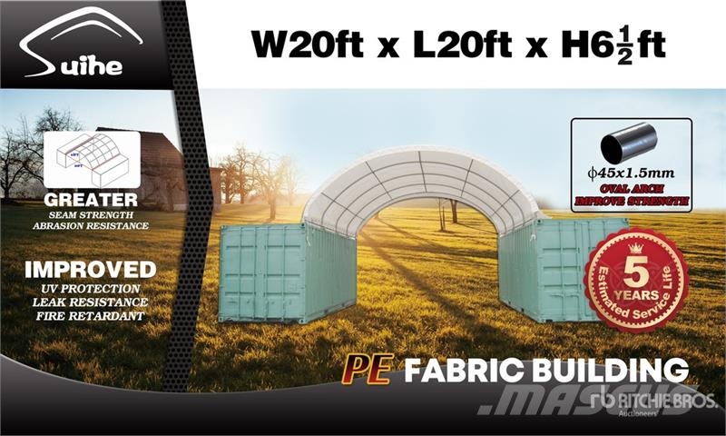 Suihe C2020-300gPE 20 ft x 20 ft Storage Canopy (Unused) Otros