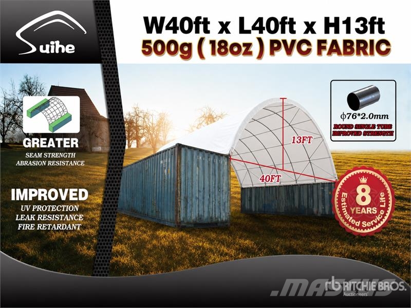 Suihe C404013-500gPVC 40 ft x 40 ft x 13 ft Storage Cano Κατασκευές - Άλλα