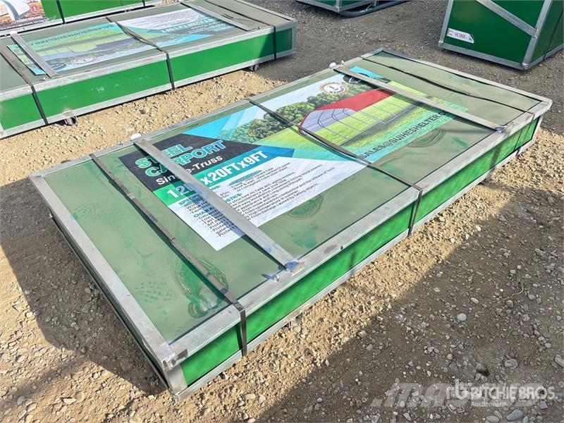 Suihe M122009P 12 ft x 20 ft Light Steel Carport (Unused Stahlrahmenaufbauten
