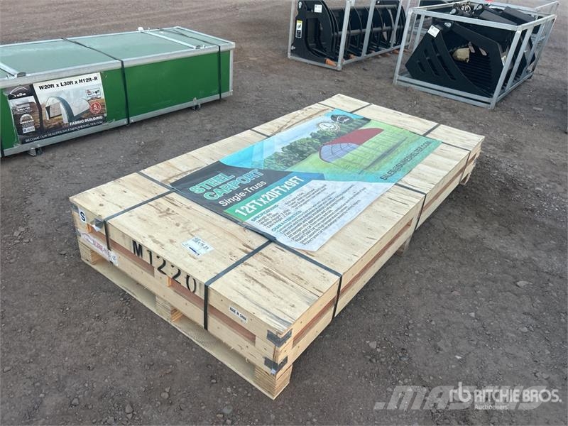Suihe M122009P 12 ft x 20 ft Light Steel (Unused) Edificación de acero