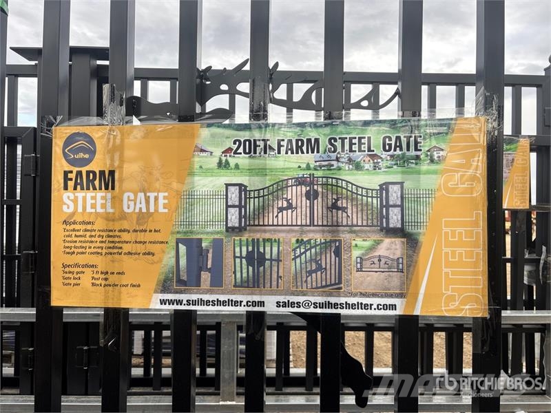 Suihe NFG-20FGP-E02 20 ft Wrought Iron Bi-Parting Drivew Landbrug - Andet