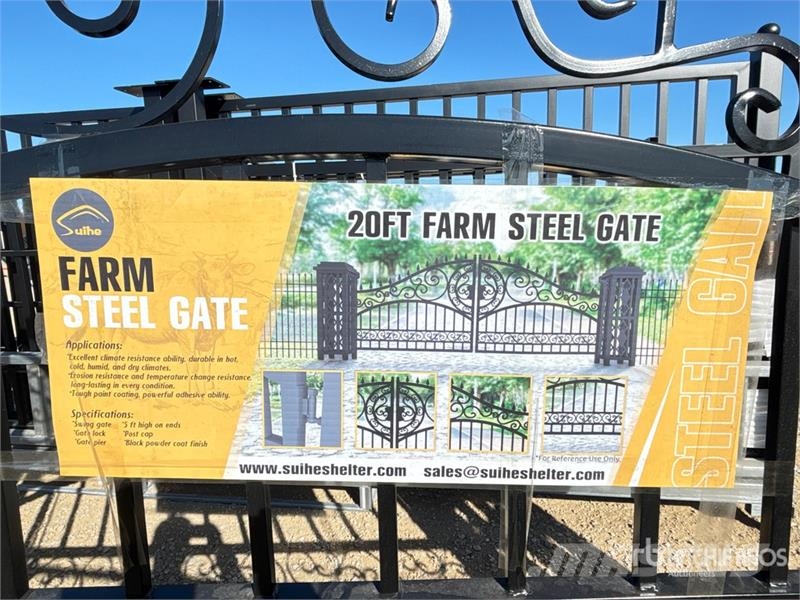 Suihe NFG-20FGP-EU 20 ft x 5 ft Wrought Iron Bi-Parting Agriculture - Others