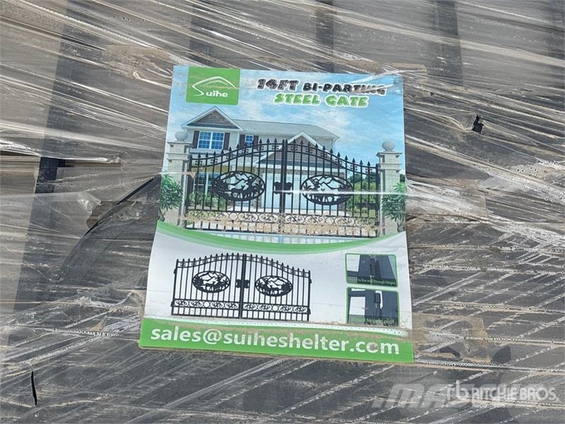 Suihe NG-14D-1 14 ft Wrought Iron Bi-Parting Driveway Ga ماكينات زراعية - غير ذلك