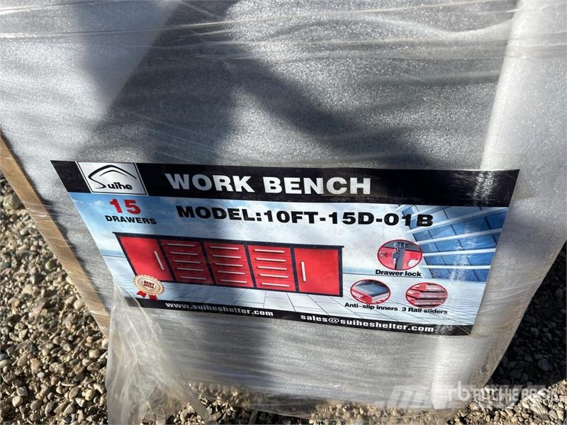Suihe NWB-15DR-2 -10 9 ft 5 in 15-Drawer Red Workbench ( 其他组件