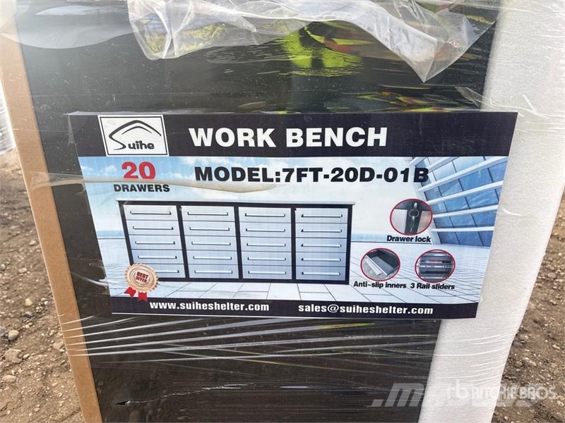 Suihe NWB-20DS -7 7 ft 20-Drawer Workbench (Unused) Inne akcesoria