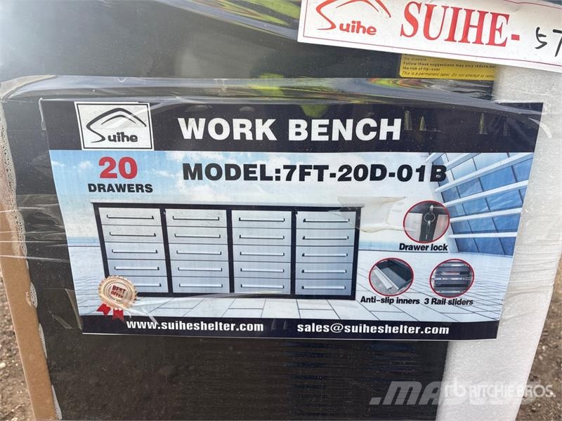 Suihe NWB-20DS -7 7 ft 20-Drawer Workbench (Unused) Inne akcesoria