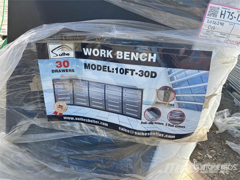 Suihe NWB-30DS -10 10 ft 30-Drawer Workbench (Unused) Diger parçalar