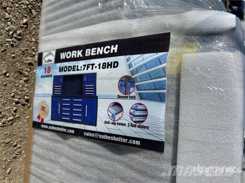Suihe NWB-H18DB-7 7 ft 18-Drawer Blue Workbench (Unused) Інше обладнання