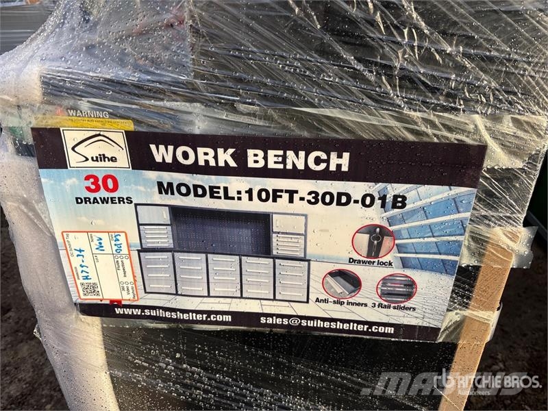 Suihe NWB-H30DS-10 9 ft 4 in 30-Drawer Workbench (Unused Outros componentes