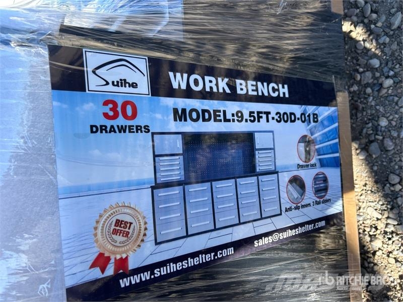 Suihe NWB-H30DS -9.5 9 ft 30-Drawer Stainless Steel Work Інше обладнання
