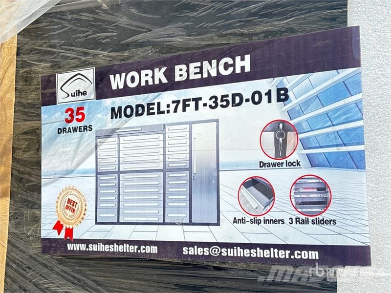 Suihe NWB-H35DS-7 7 ft 35-Drawer Tool Cabinet (Unused) Outros Florestal