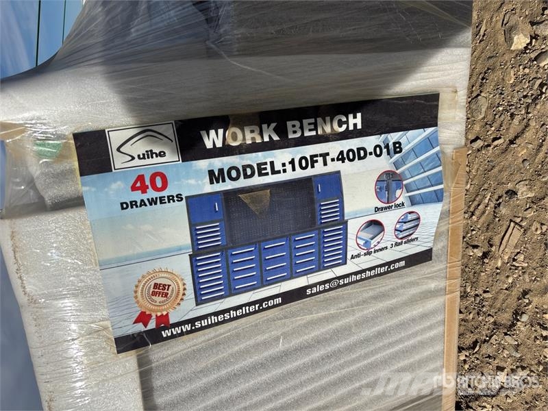 Suihe NWB-H40DB-10 10 ft 40-Drawer Workbench (Unused) Övriga
