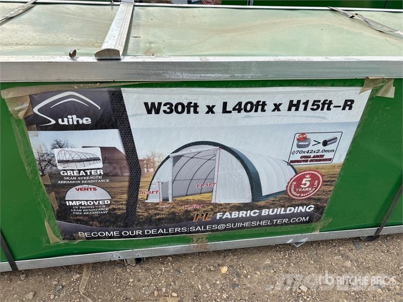 Suihe S304015R-300gPE 30 ft x 40 ft x 15 ft Storage Buil Steel frame buildings