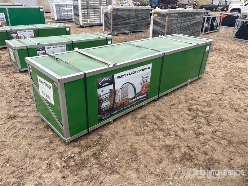 Suihe S304015R-300gPE 30 ft x 40 ft x 15 ft Storage Buil Stålrammmer