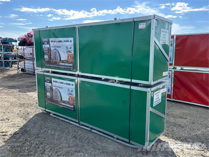 Suihe S408020R-300gPE 40 ft x 80 ft x 20 ft Storage Buil Edificación de acero