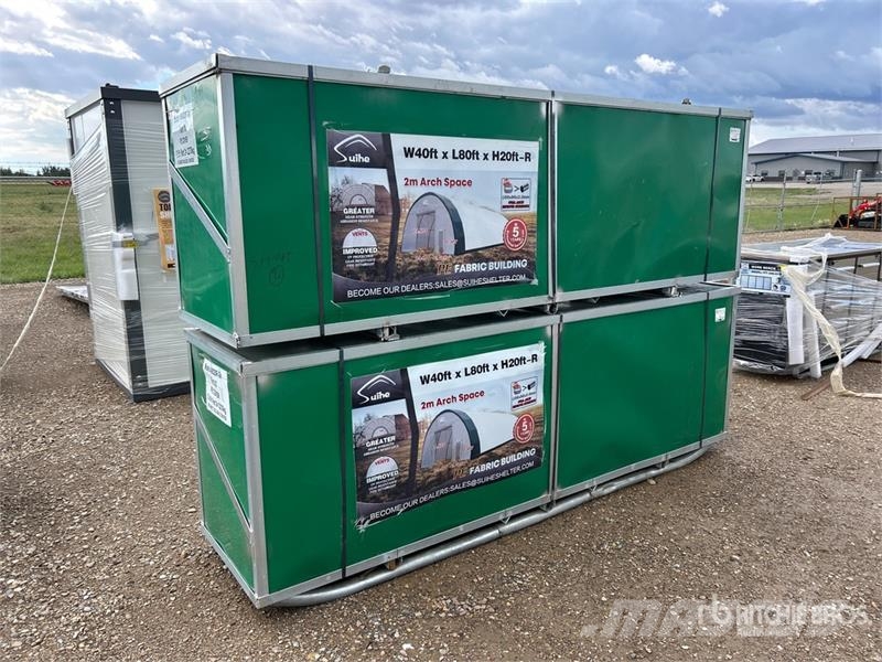 Suihe S408020R-300gPE 40 ft x 80 ft x 20 ft Storage Buil Edificación de acero