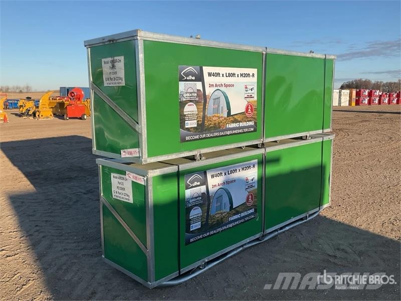 Suihe S408020R-300gPE 40 ft x 80 ft x 20 ft Storage Buil Edificación de acero