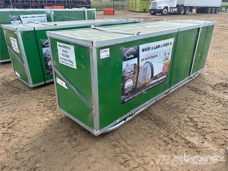 Suihe S408020R-300gPE 40 ft x 80 ft x 20 ft Storage Buil Edificación de acero
