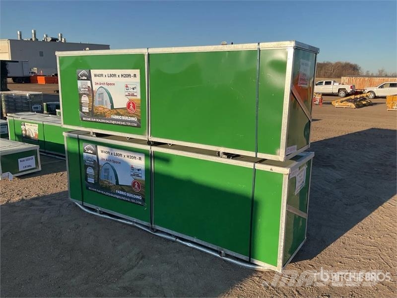 Suihe S408020R-300gPE 40 ft x 80 ft x 20 ft Storage Buil Edificación de acero