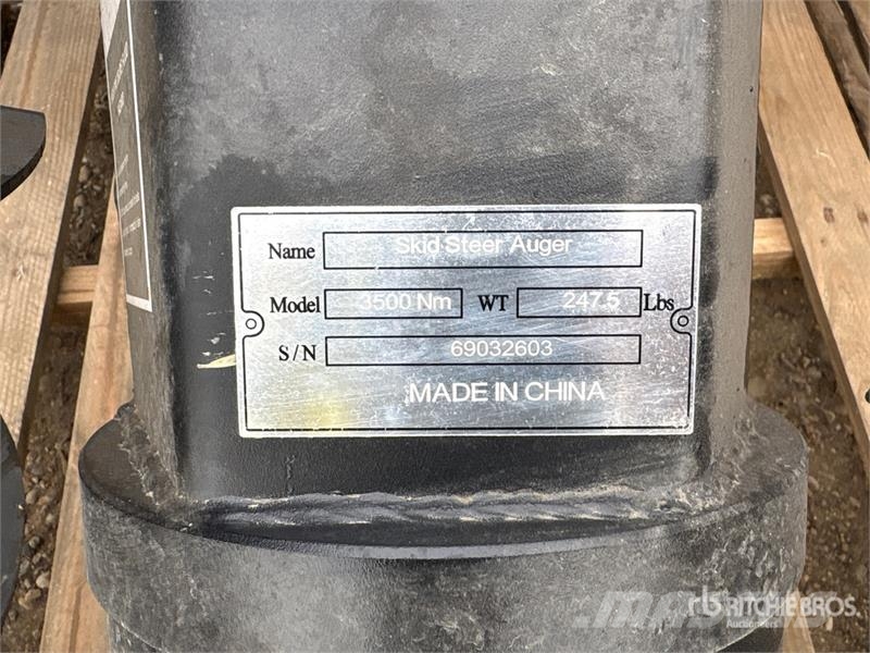 Suihe SSA 45 in Skid Steer Auger (Unused) Deliciler