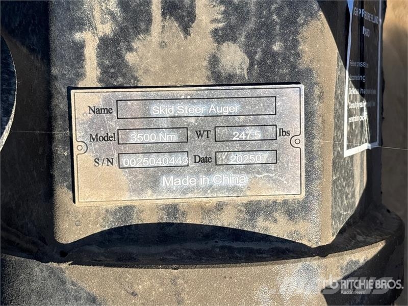 Suihe SSA Skid Steer Auger (Unused) Taladros