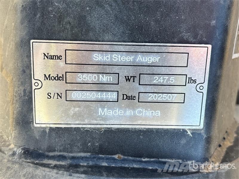 Suihe SSA Skid Steer Auger (Unused) Taladros