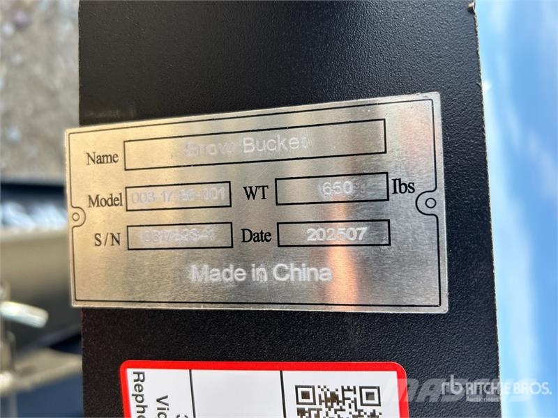 Suihe SSD-YS86 86 in Angle Skid Steer Dozer (Unused) Леміші