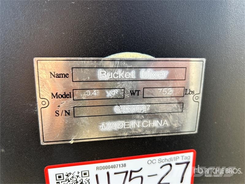 Suihe SSM 52 in Skid Steer Concrete Mixer (Unused) コンクリート・ミキサー車