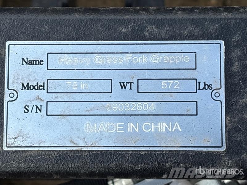 Suihe SSR-78 78 in Skid Steer Root Rake (Unused) مكابس وميبسات التبن