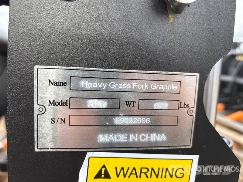 Suihe SSR-78 78 in Skid Steer Root Rake (Unused) مكابس وميبسات التبن