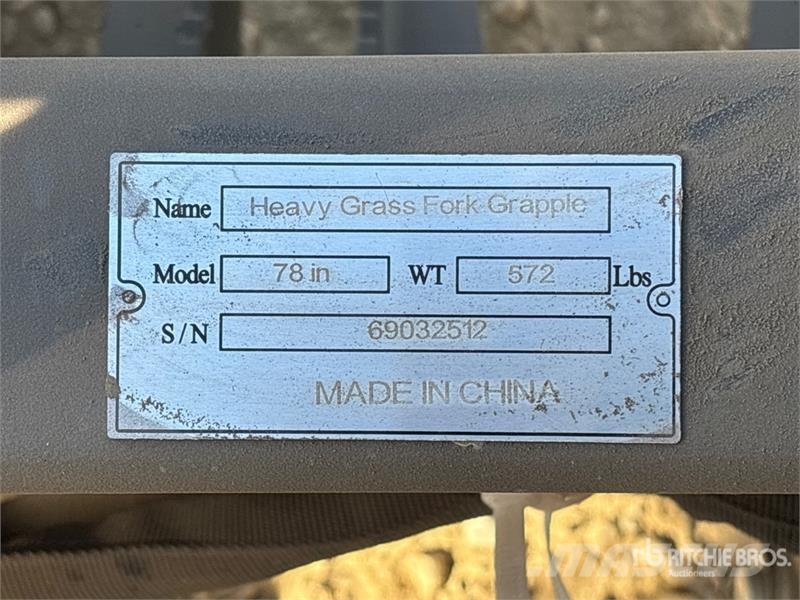 Suihe SSR-78 78 in Skid Steer Root Rake (Unused) Ranghinatori