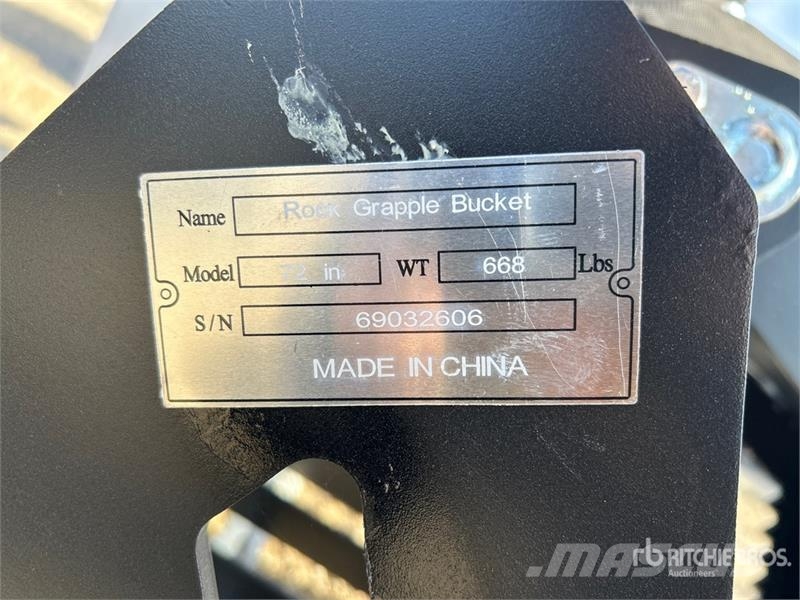 Suihe SSRGB-72 72 in Skeleton Skid Steer Grapple Bucket  Grabilice
