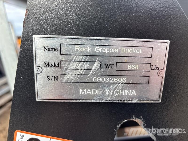 Suihe SSRGB-72 72 in Skeleton Skid Steer Grapple Bucket Grappin