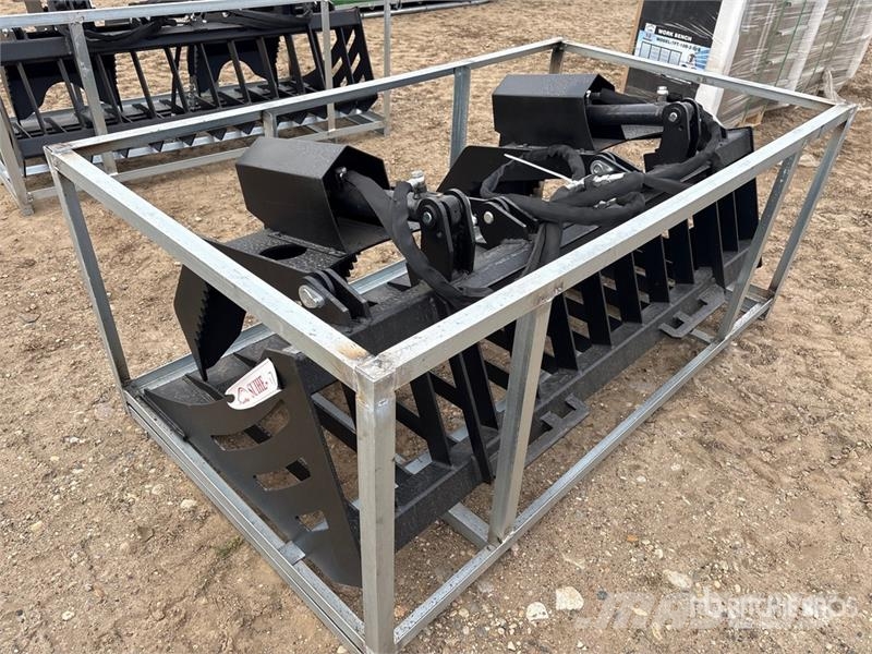 Suihe SSRGB-72 72 in Skeleton Skid Steer Grapple Bucket  Grapples