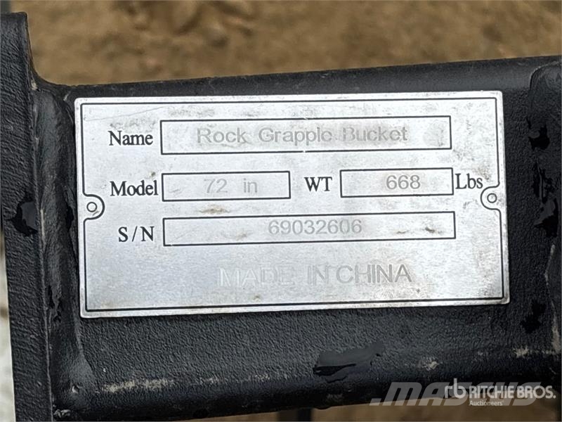 Suihe SSRGB-72 72 in Skeleton Skid Steer Grapple Bucket  Greifer