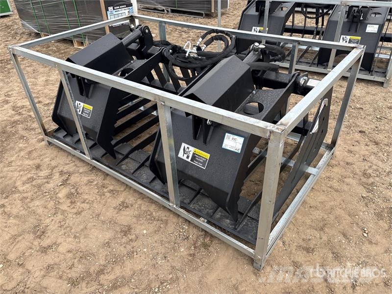 Suihe SSRGB-72 72 in Skeleton Skid Steer Grapple Bucket  Grapples