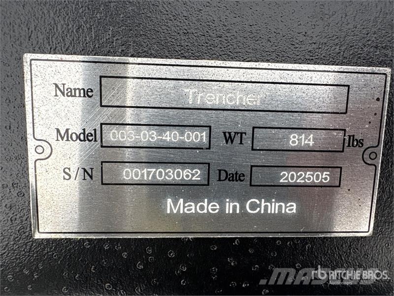 Suihe SST-1000/200 45 in Skid Steer Trencher (Unused) Excavatoare de santuri