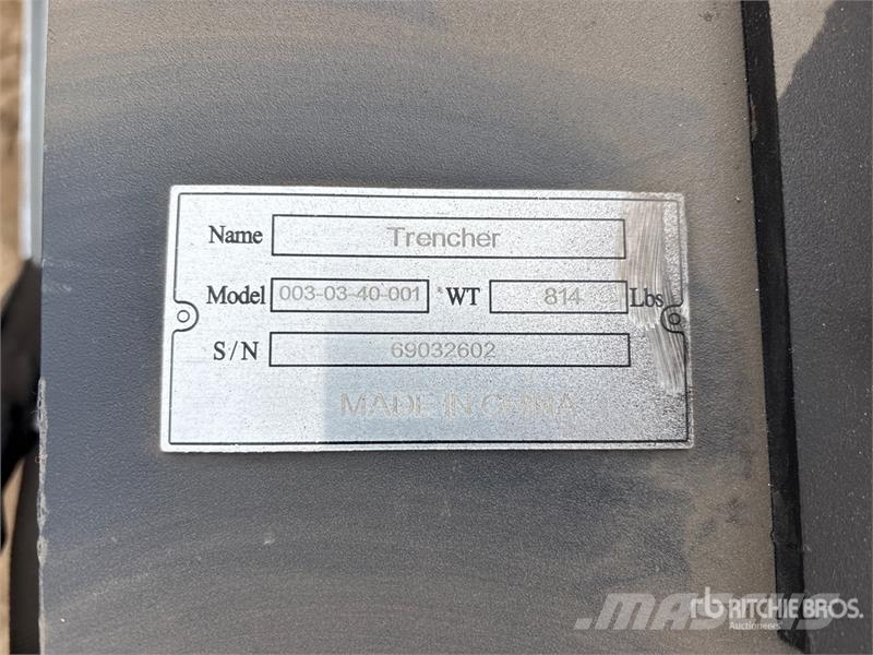 Suihe SST-1000/200 Skid Steer Trencher (Unused) Pinnaselõikurid