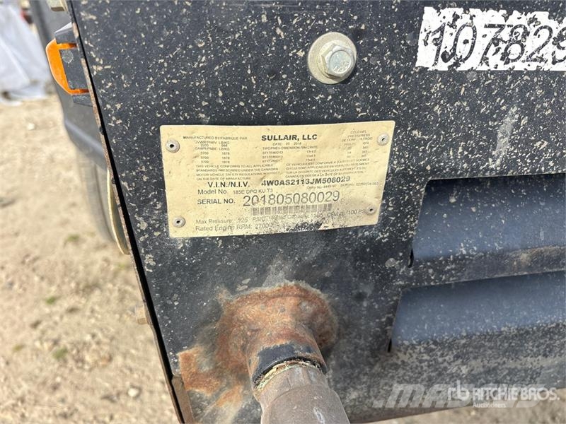 Sullair 185 cfm Mobile Air Compressor Kompressorer