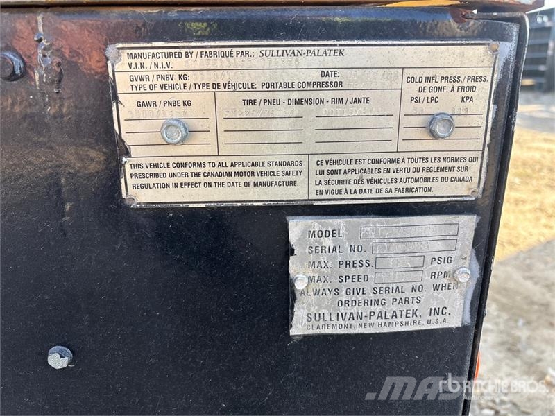 Sullivan-Palatek D375Q8CA Air Compressor (Inoperab Kompresszorok