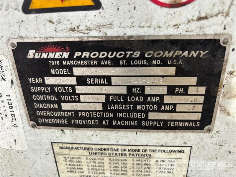 Sunnen SV-10 Cylinder Honing Machine Drugi deli