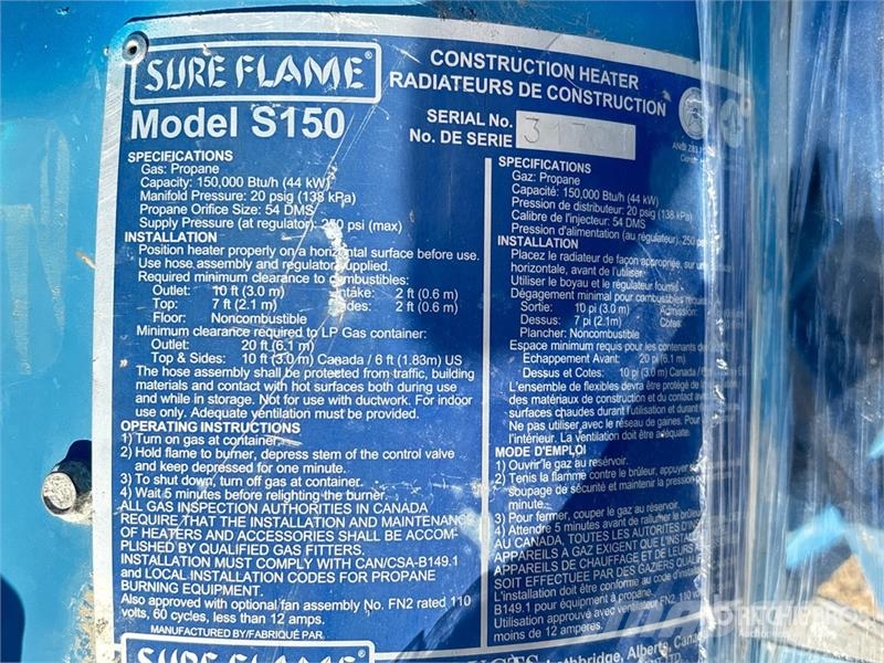 Sure Flame of (5) Sure Flame Space Heater Kütte- ja sulatusseadmed